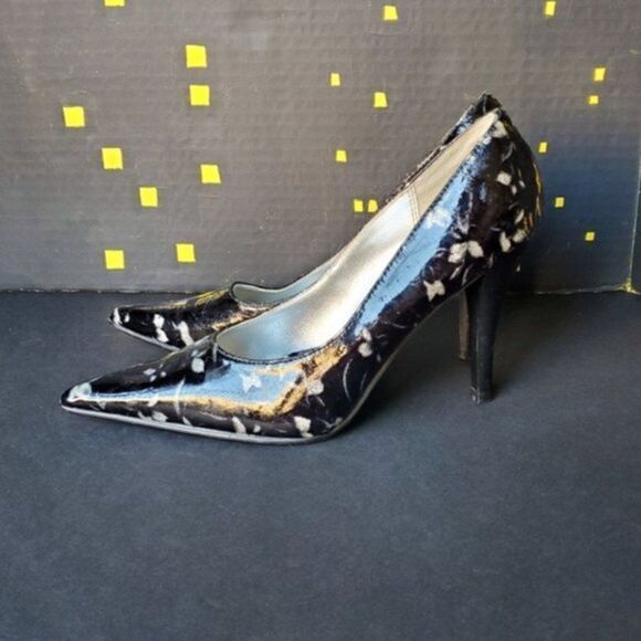 Fioni Shimmer Black and silver shoes - Picture 3 of 8